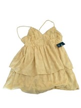 Wild Fable Gold Ruffled Tank Top With Zipper Size Small W/ Tags - $13.88