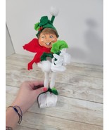 Annalee 12&quot; White Holly Berry Elf 2015 - Mint - 500615 New Holiday Decor - $50.59 CAD