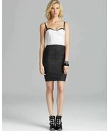 Alice + Olivia Jasmyn Bustier Dress Sz 6 Black-Ivory - $146.52