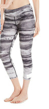 NWT New Prana Roxanne Capri Pants S Black Gray Womens Yoga USA Silky Logo Tide  - £108.24 GBP