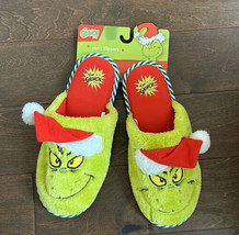 Grinch Mens Slippers Sz 11/12 Christmas Holiday New - $24.99