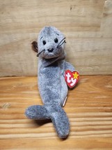 TY Beanie Baby - SLIPPERY the Seal (7 inch) - MWMTs Stuffed Animal Toy - £5.08 GBP
