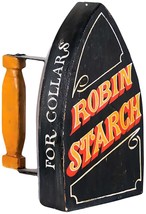 Robin Starch Iron Laser Cut Metal Advertisement Sign - £54.47 GBP