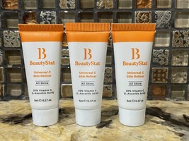 Lot 3 BeautyStat Universal C Skin Refiner 20% Vitamin C 0.17 oz ea-.51 oz Total - £9.25 GBP