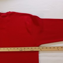 Access Men's Red Cotton Blend Long Sleeve Waffle Knitted Thermal Sweatshirt XL image 10