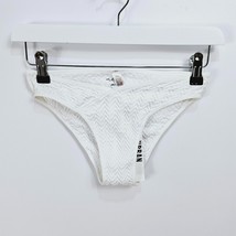Urban Outfitters Bikini Bottoms V-Front White Textured Size Large NEW - $11.11