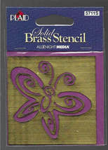 Plaid. 5711S Butterfly Brass Stencil. - $5.00