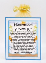 Honeymoon Survival Kit - Unique Fun Novelty Wedding Gift / Keepsake / Ci... - $8.25