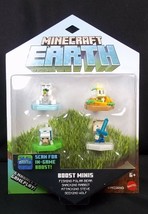 Minecraft Earth Boost Mini 4 pack Polar Bear Seeking Wolf Snacking Rabbit NEW - £13.03 GBP