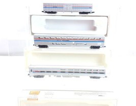 3 Con-Cor N Scale Trains Amtrak 2 Passenger , Sleeper &amp; Superliner, 1 Bo... - £59.34 GBP