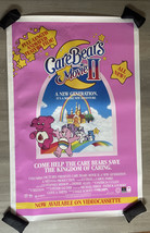 1986 Original Movie Poster VHS Release Care Bears Movie 2 Pink 27x41 MH JD - $71.77