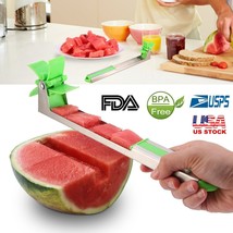 Watermelon Slicer Cutter Windmill Shape Stainless Steel Watermelon Cubes Tools - £18.97 GBP