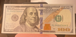 Series 2017A  One Hundred Dollar Bill #PL 04097608 D - $2,789.51 MXN