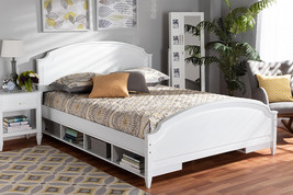 Seda White Full Size Storage Platform Bed - $16,334.14 MXN