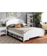 Seda White Full Size Storage Platform Bed - $16,334.14 MXN