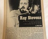 Ray Stevens Magazine Article  Double Sides Vintage - £6.32 GBP