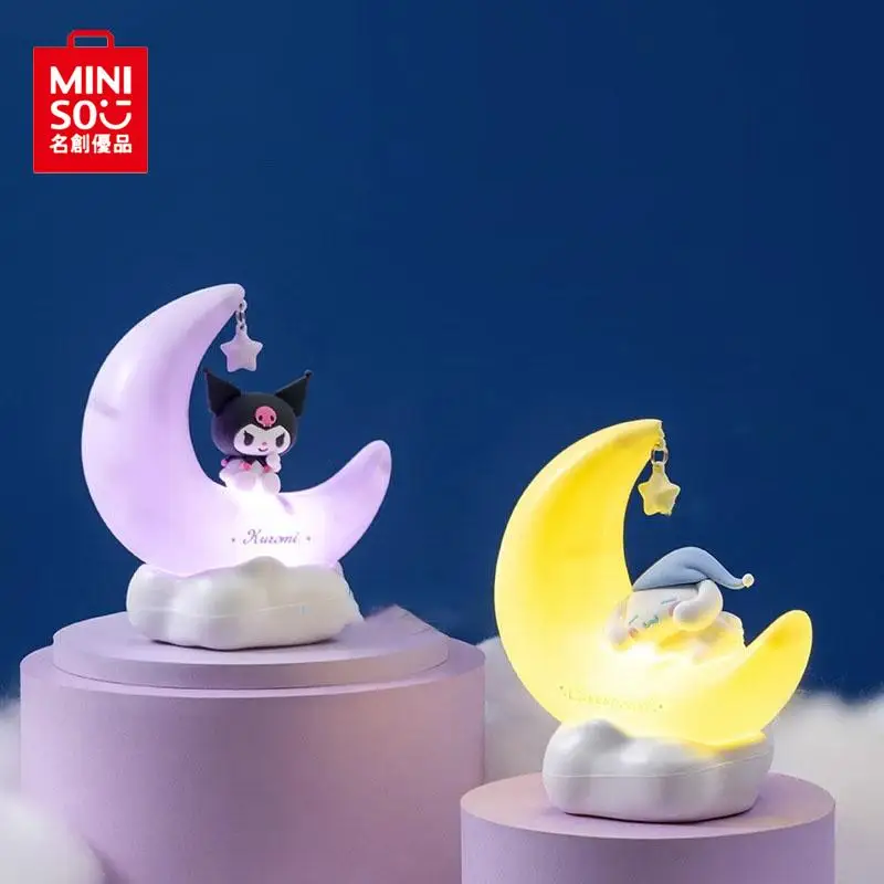 MINISO Kuromi Cinnamoroll Kawaii Moon Buds Sweet Dream Led Table Lamp Cartoon - £14.54 GBP+