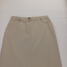Christopher & Banks RN#63823 Women's Tan/Khaki Cotton Denim Skirt Size 12 image 10