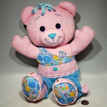 Original Doodle Bear 2004 Pink Turquoise 16&quot; Plush Bear Write On Wash Off EUC - £13.29 GBP