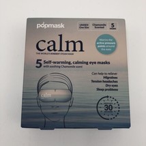 POPMASK : 5 Self-Warming Calming Eye Masks Chamomile Scent NEW SEALED - $14.70