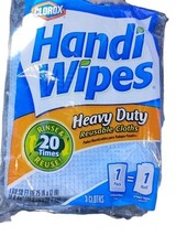 CLOROX HEAVY DUTY HANDI WIPES CLOTHS  REUSABLE CLEANING TOWELS Blue 3 Pk - £8.46 GBP