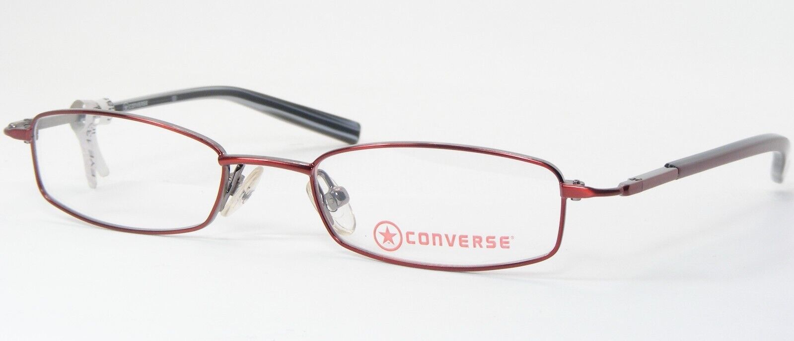 Converse Niños de Niña SHIMMY Rojo Gafas Montura Metálica 44-17-120mm - $56.00