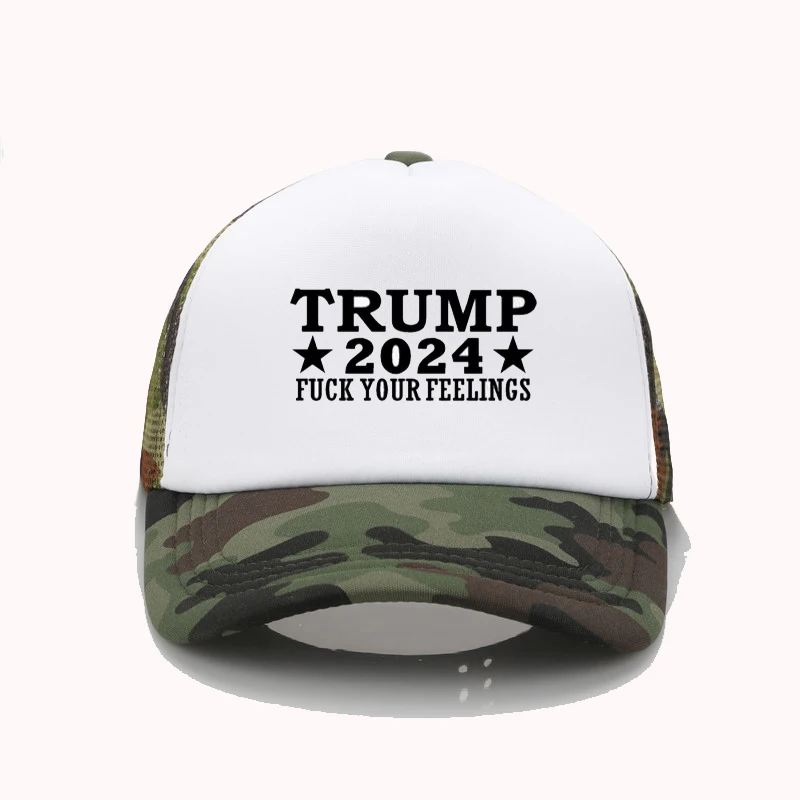 Funny Trump 2024 American Presidential Print Baseball Cap Adult Adjustable - £12.42 GBP