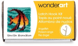 Spinrite Wonderart Latch Hook Kit 12&quot;X12&quot;-Angel Fish - £25.86 GBP
