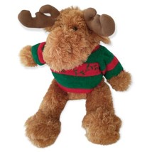 Dan Dee Christmas Moose Plush Reindeer Stuffed Animal Cabin Farmhouse Rustic  - $19.78