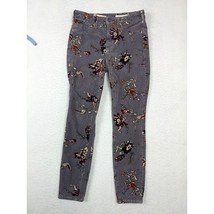 Anthropologie Pilcro &amp; The Letterpress High-Rise Skinny Jeans Floral Size 26 - £16.60 GBP