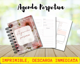 printable planner- Spanish-Agenda perpetua imprimible - Tamaño CARTA- Es... - £2.35 GBP
