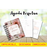 printable planner- Spanish-Agenda perpetua imprimible - Tamaño CARTA- Es... - £2.36 GBP