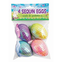 Forum Novelties Easter Decorative Sequin Eggs (4) - £27.94 GBP