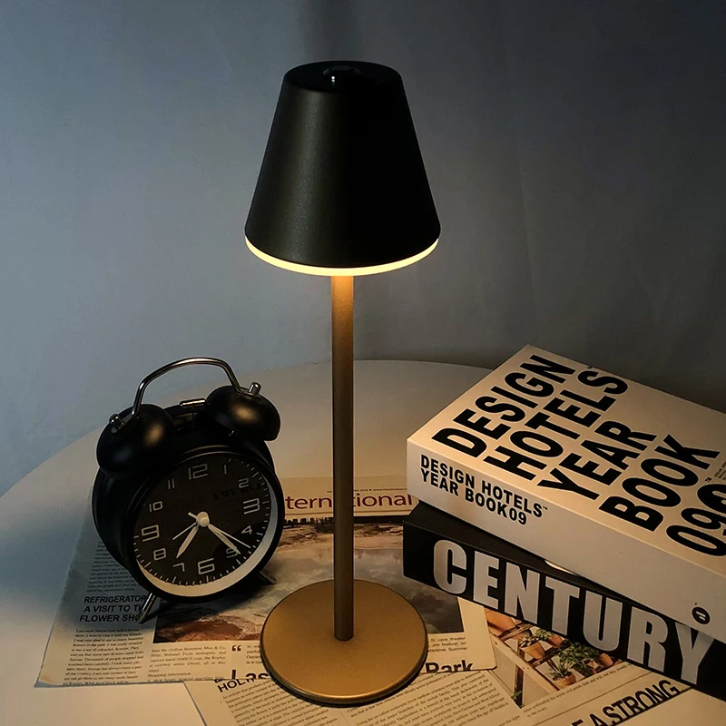 Creative Office Restaurant Bar Table Lamp Rechargeable Study Reading Tou... - $53.14+