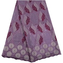   Fabric High Quality Embroidery Voile  Nigerian  Dress French  Fabric For Eveni - £121.48 GBP