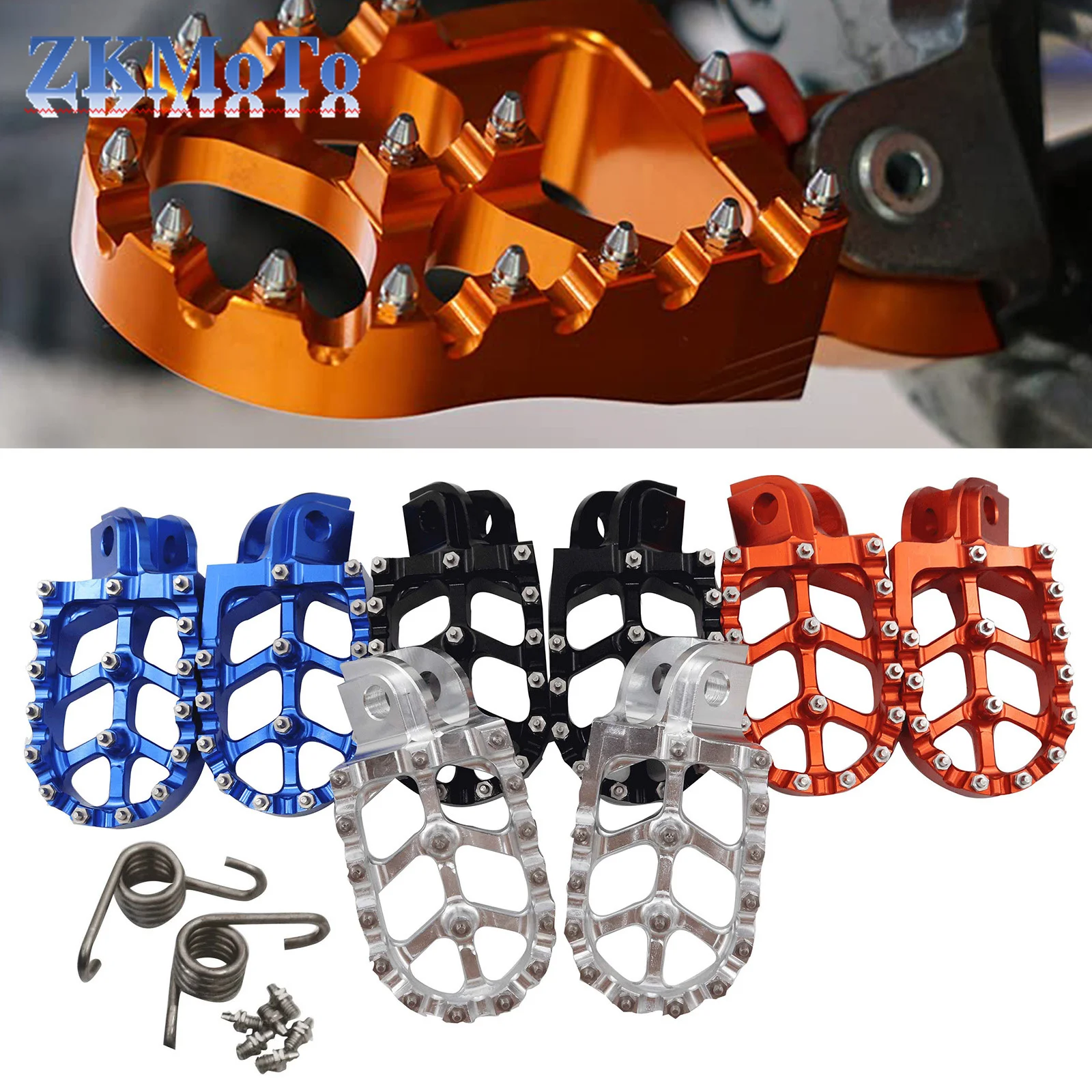 Motorcycle Foot Pegs Pedals Rest Footpegs For KTM SX SXF EXC EXCF XC XCF... - $43.75