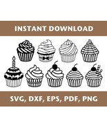 Cupcake svg, cupcakes svg, cupcake template, cupcake dxf, cupcakes dxf, ... - $1.49