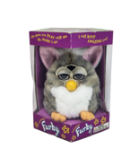 VINTAGE 1998 GRAY STRIPES FURBY WHITE BELLY 70-800 NEW SEALED ORIGINAL BOX TIGER - $1,413.29 MXN