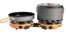 Jetboil Camping Stove w Carry Bag 2 Burner 10000 Btu Folding Compact Outdoor New - £236.84 GBP