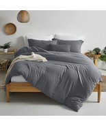 Brand New 3 pieces duvet cover set clearance sale - Dark Gray King Size ... - £19.71 GBP