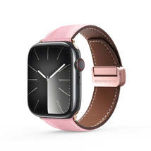 Magnetic Buckle Genuine Leather Watch Band for Apple Watch - £19.97 GBP