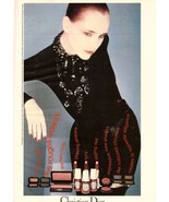 1980 Christian Dior Cosmetics Makeup Serge Lutens Fashion Vintage Print ... - $5.79