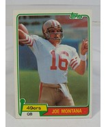 1981 TOPPS #216 ROOKIE JOE MONTANA SPORTS TRADING CARD NEAR MINT! NO RES... - £107.88 GBP