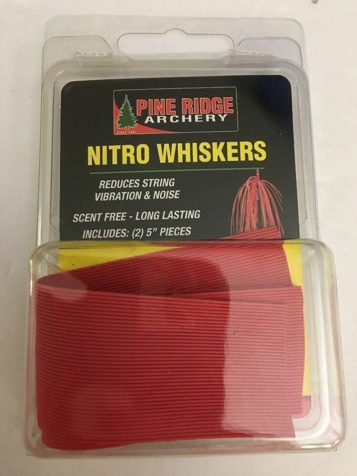 Pine Ridge Archery Red Nitro Whiskers (2/pkg) #2595-R-RARE VINTAGE-SHIPS... - $4.93
