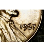 1967 Lincoln Penny Error Centering Border In God We Trust w/ leaning L L... - $187.22 MXN
