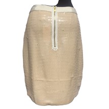 Cache Pink Blush Sequin Encrusted Pencil Lined Skirt Event Self Belt $12... - $51.20