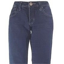 Highway Juniors Jeans Size 7 Dark Blue Wash Straight Leg 5 Pocket 30x31 - £5.42 GBP