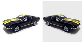 5&quot; 1967 Shelby GT-500 Ford Mustang Diecast Model Toy Car 1:38 Black - £17.57 GBP