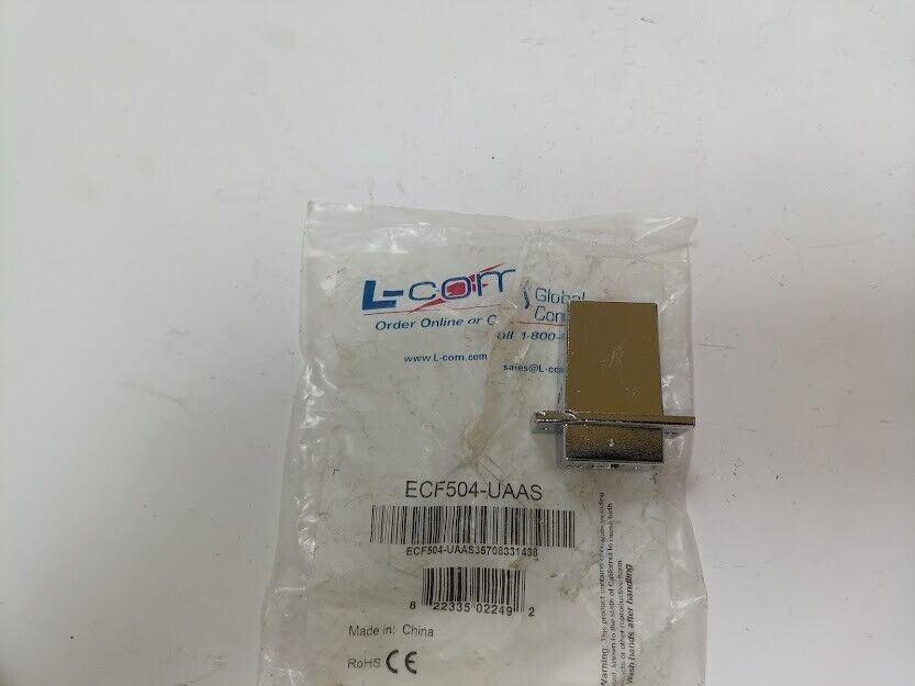 L-com ECF504-UAAS USB A-A Adapter shielded panel mount LCOM 531-11845 New - $31.90