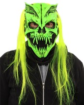 Skeleton Skull Sock Mask Green Glow In The Dark Halloween Costume Party N1076 - £75.91 GBP